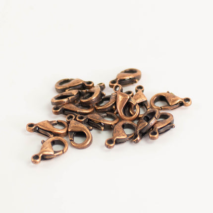 Lobster Clasps Alloy 10x5mm, Multiple Colors & Bulk Pack Options