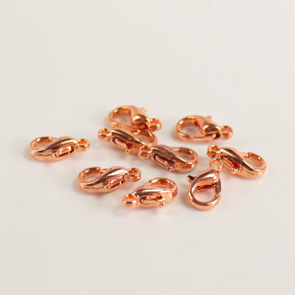 Lobster Clasps Alloy 10x5mm, Multiple Colors & Bulk Pack Options