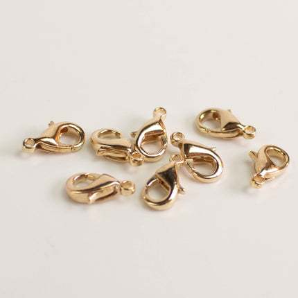 Lobster Clasps Alloy 10x5mm, Multiple Colors & Bulk Pack Options