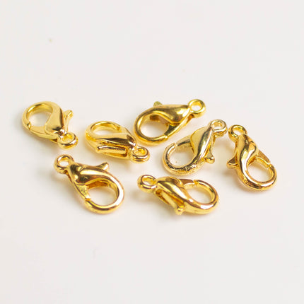 Lobster Clasps Alloy 10x5mm, Multiple Colors & Bulk Pack Options