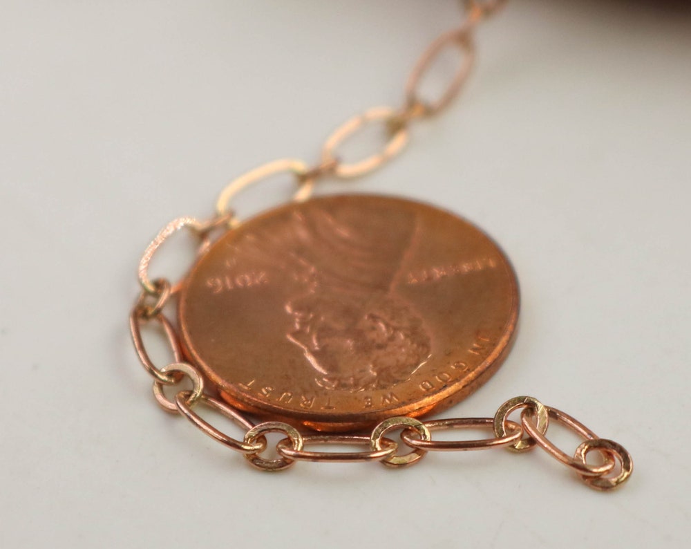 10 feet of Raw Brass (Copper Color) Chain Bulk