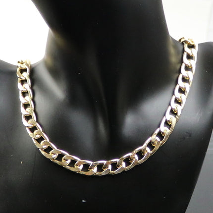 1/3/10/30/50 feet NK Aluminum Chain Facet Curb Chain - TARNISH Resistant Anti Tarnished Gold Finished  - 13x9mm 2.7mm thickness - A055