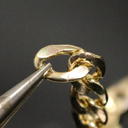 10 ft Aluminum Chunky Facet Curb Chain - Gold TARNISH Resistant Tarnish FREE Anti Tarnished Gold Finished  - 17x11mm 3.0mm Chunky - A057