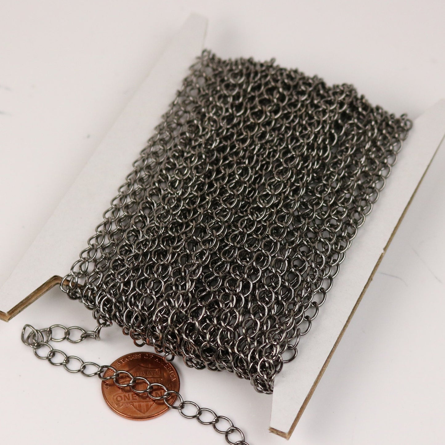 10 ft Gunmetal Solder Curb Chain LARGE EXTENDER Chain - 5.9x4.6mm - 5946CU