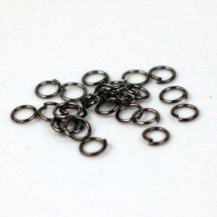 3mm THIN Jump Rings, 200 Gunmetal Jump Rings Jumprings Open 3x0.4mm 26 Gauge 26G Link Connector Open Jump Rings - ship from - 4x3mm