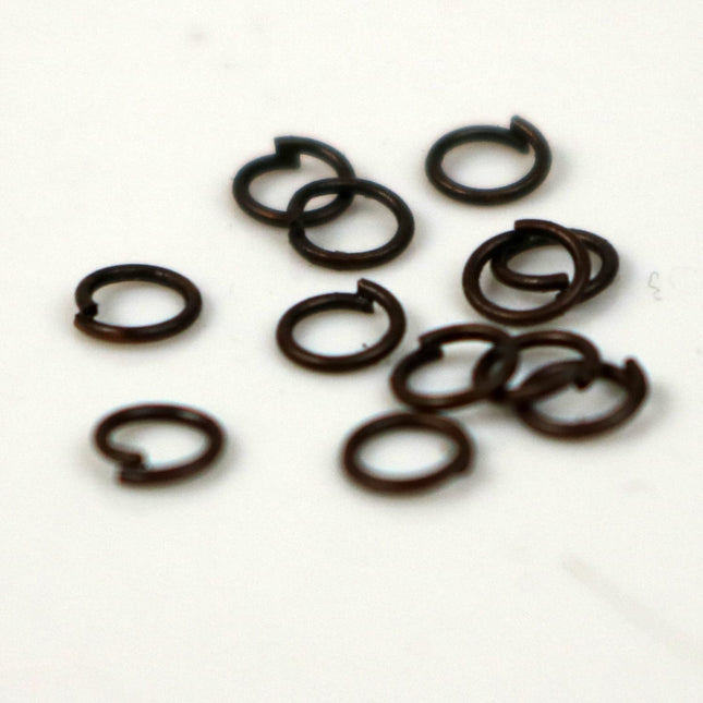 3mm THIN Jump Rings, 200 Antique Copper Jump Rings Jumprings Open 3x0.4mm 26 Gauge 26G Link Connector Jump Rings - ship from - 4x3mm