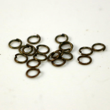 3mm THIN Jump Rings, 200 Antique Brass Jump Rings Jumprings Open 3x0.4mm 26 Gauge 26G Link Connector Jump Rings - ship from - 4x3mm