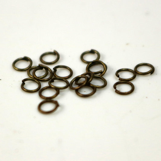 3mm THIN Jump Rings, 200 Antique Brass Jump Rings Jumprings Open 3x0.4mm 26 Gauge 26G Link Connector Jump Rings - ship from - 4x3mm