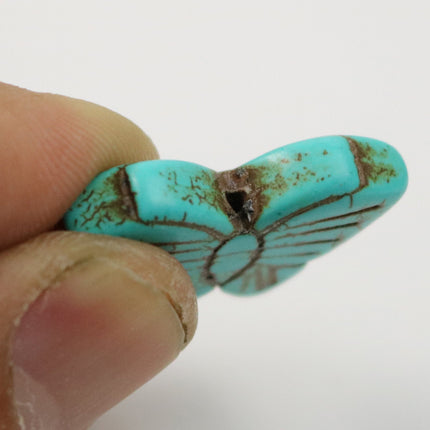 10 pcs Butterfly Beads Howlite Turquoise Butterfly Pendant Beads - 27x20mm 6mm thickness