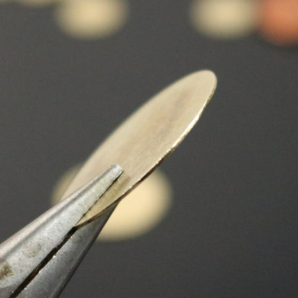 10 pcs BRASS Blanks Disc - 1 inch (25mm) 0.5mm 24G 24 Gauge thickness RAW Brass Gold Stamping Blanks - Metal Flat Discs Tags