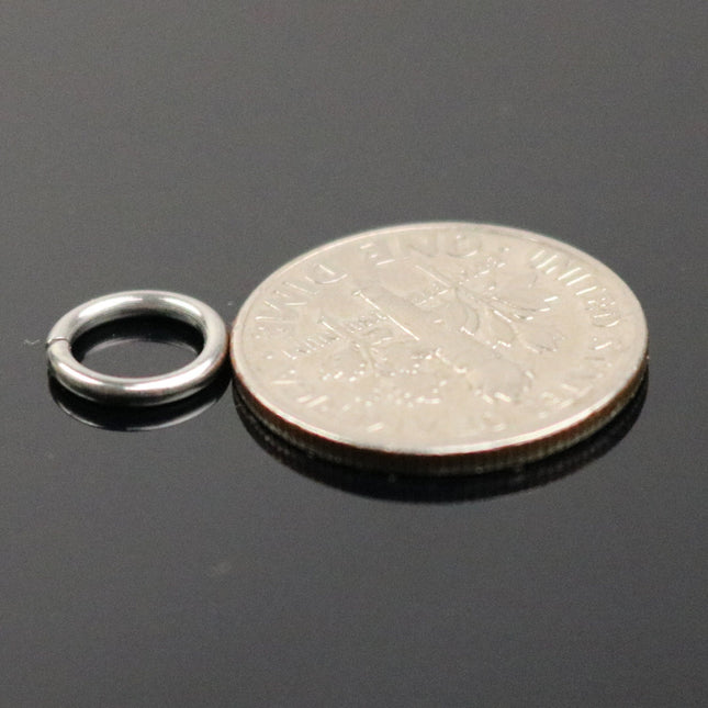 Jump RINGS 50 pcs of STAINLESS Steel Jump Rings THICK Link Surgical Jumprings 8mm 1.2mm 16G 16 Gauge Wholesale Jump Rings Bulk Jumprings
