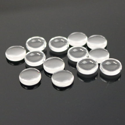 Pendant BEZELS with GLASS Magnifying Domes Cabochon - 5 sets 10 pcs  - 10mm 3/8 inch Antique Brass Bezel and Circle Domed Glass Cabochon