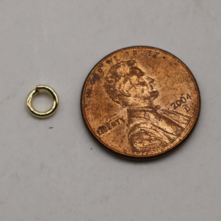 200 pcs of 5mm Thick Jump Rings - Pinky Gold (Champagne Gold) Jumpring 5x1.0mm 18 Gauge 18G Bulk Jumprings Open  10x5mm
