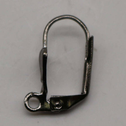 NEW 50 Gunmetal SHELL Up Leverback Earrings earwire - 19x14mm Brass Earring Lever Back - ELL14