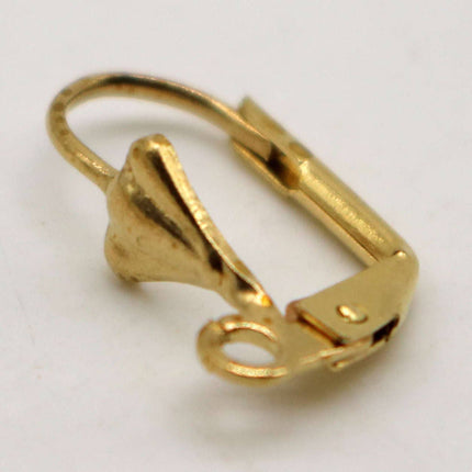 NEW 50 Raw Brass SHELL Up Leverback Earrings earwire - 19x14mm Brass Earring Lever Back - ELL14