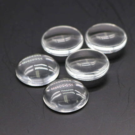 KEY Bezel with 20mm GLASS Magnifying Domes Cabochon - 5 sets 10 pcs  - 80mmx30mm Antique Brass - KB01