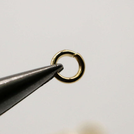 200 pcs of 5mm Thick Jump Rings - Pinky Gold (Champagne Gold) Jumpring 5x1.0mm 18 Gauge 18G Bulk Jumprings Open  10x5mm