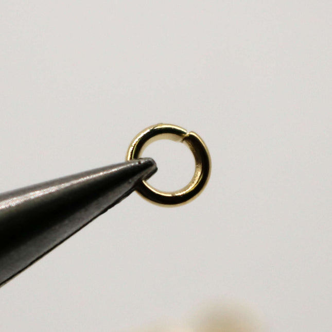 200 pcs of 5mm Thick Jump Rings - Pinky Gold (Champagne Gold) Jumpring 5x1.0mm 18 Gauge 18G Bulk Jumprings Open  10x5mm