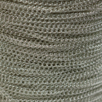 NEWnew 10 ft Sterling Silver Plated Solder LARGE Link Curb Chain  - 1.6mmx2.0mm SOLDERED Link - 1.6L