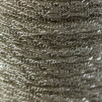 32 ft spool Sterling Silver Plated SOLDERED TWIST Twisted Rope Curb Chain - 1.8mm width Solder link - with Free Jumpring (50pcs)