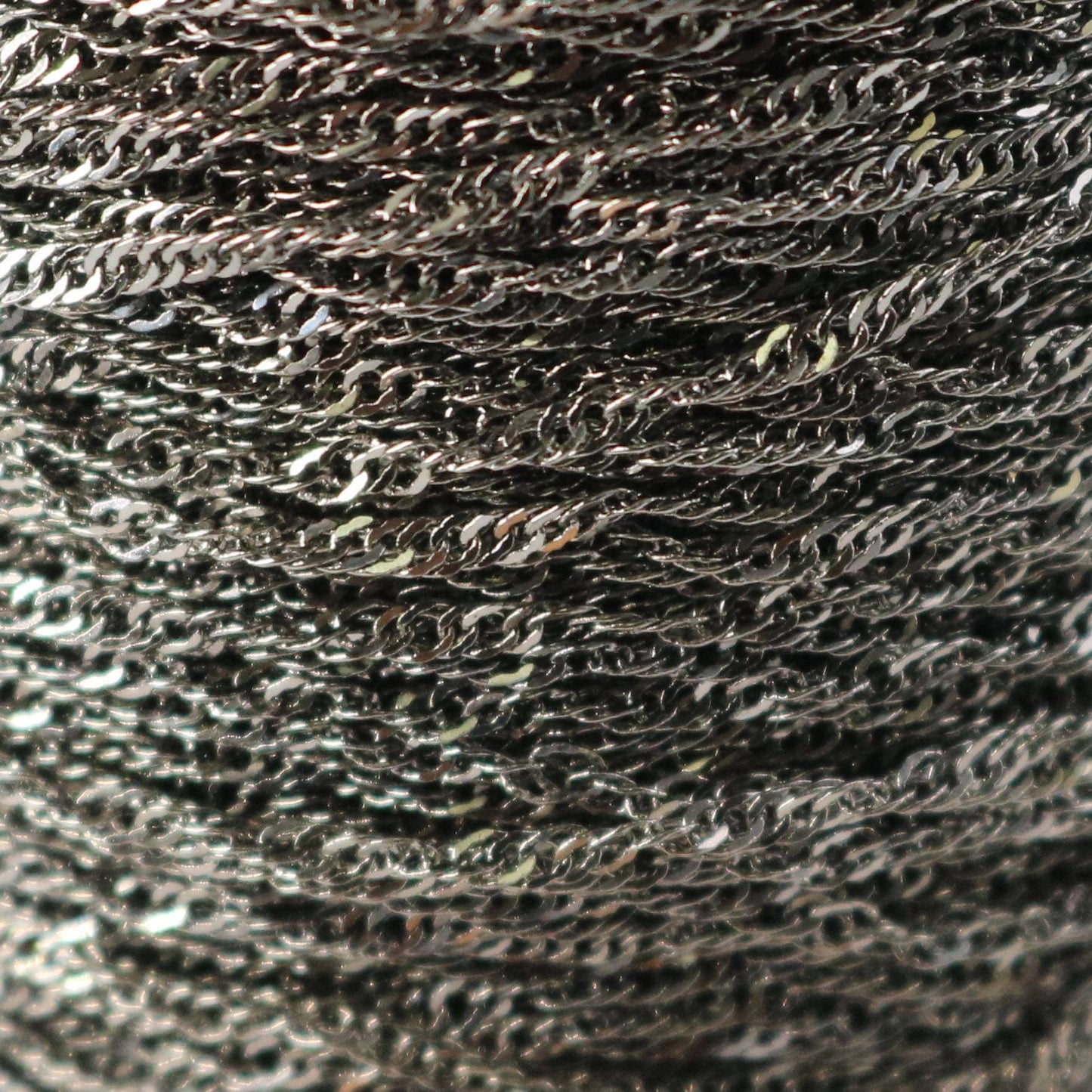 NEWnew 10 feet spool of Gunmetal Plated SOLDERED TWIST Twisted Rope Curb Chain - 1.8mm width Solder link - with Free Jumpring (10 pcs)