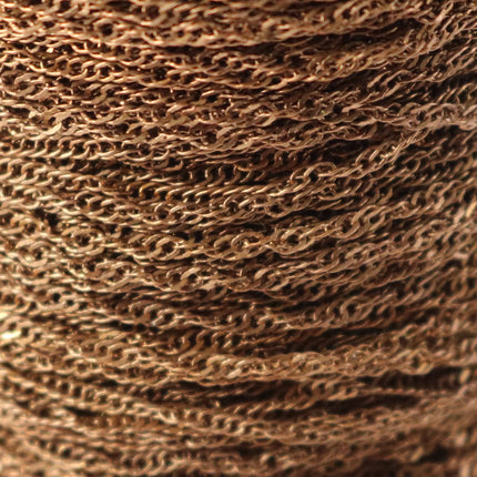 NEWnew 10 ft spool of Antique Copper Plated SOLDERED TWIST Twisted Rope Curb Chain - 1.8mm width Solder link - with Free Jumpring(10pcs)