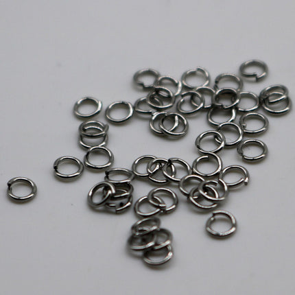 Jump RINGS 100 pcs of STAINLESS Steel Jump Rings Link Surgical Jumprings 3mm 24G 24 Gauge 0.5mm Bracelet Wholesale Jump Rings Bulk ST5x3mm