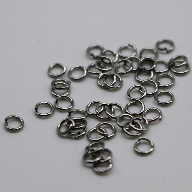 Jump RINGS 100 pcs of STAINLESS Steel Jump Rings Link Surgical Jumprings 3mm 24G 24 Gauge 0.5mm Bracelet Wholesale Jump Rings Bulk ST5x3mm