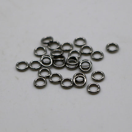 Jump RINGS 100 pcs of STAINLESS Steel Jump Rings Link Surgical Jumprings 3mm 22G 22 Gauge 0.6mm Bracelet Wholesale Jump Rings Bulk Jumprings