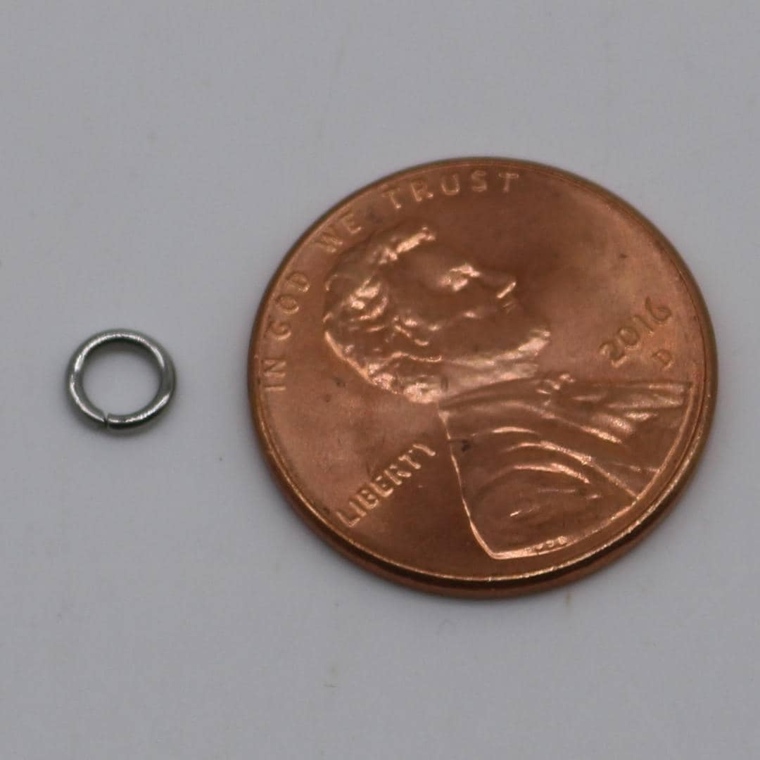 Jump RINGS 100 pcs of STAINLESS Steel Jump Rings Link Surgical Jumprings 4.5mm 20G 20 Gauge 0.8mm Bracelet Jump Rings Bulk Jumprings