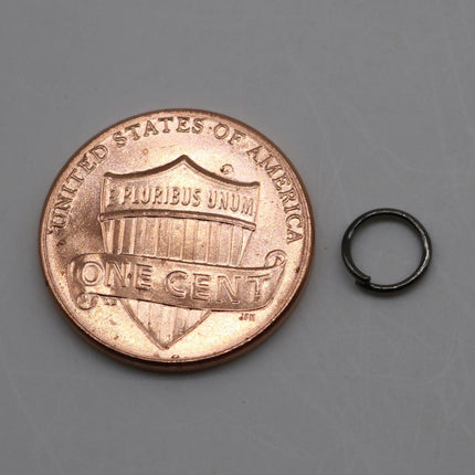 200 pcs of 6mm Jump Rings, Gunmetal Jump Rings Open 6x0.7mm 21 Gauge 21G  Link Connector Open Jump Rings 7x6mm