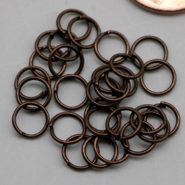 200 pcs of 6mm Jump Rings, Antique Copper Jump Rings Open 6x0.7mm 21 Gauge 21G  Link Connector Open Jump Rings O Ring - 7x6mm