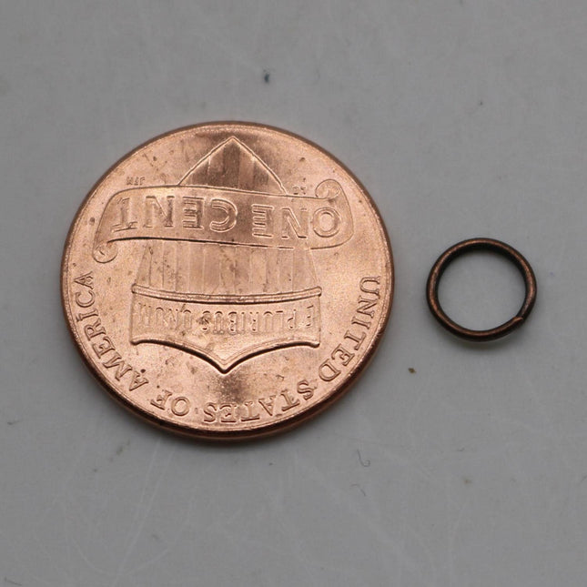 200 pcs of 6mm Jump Rings, Antique Copper Jump Rings Open 6x0.7mm 21 Gauge 21G  Link Connector Open Jump Rings O Ring - 7x6mm
