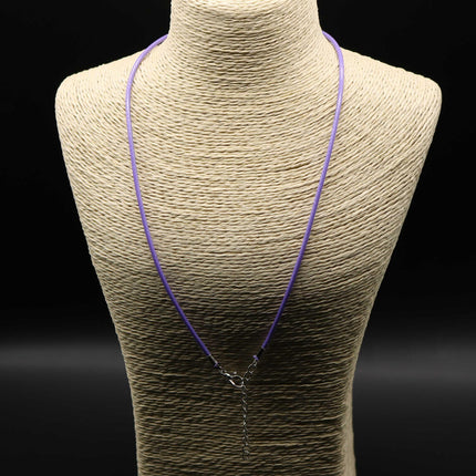 1/5/10/25/50/100pcs 1.5mm/2.0mm 18-20 inch adjustable compressed cotton quality necklace cord - Purple