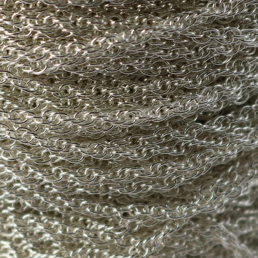 100 ft spool of Sterling Silver Plated SOLDERED ROPE Twisted Curb Chain - 2.0mm width Solder link -w Free Matching Jumpring(100pcs)