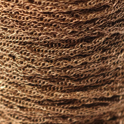 NEWnew 100 ft spool of Antique Copper Plated SOLDERED TWIST Twisted Rope Curb Chain - 1.8mm width Solder link - w Free Jumpring(100 pcs)