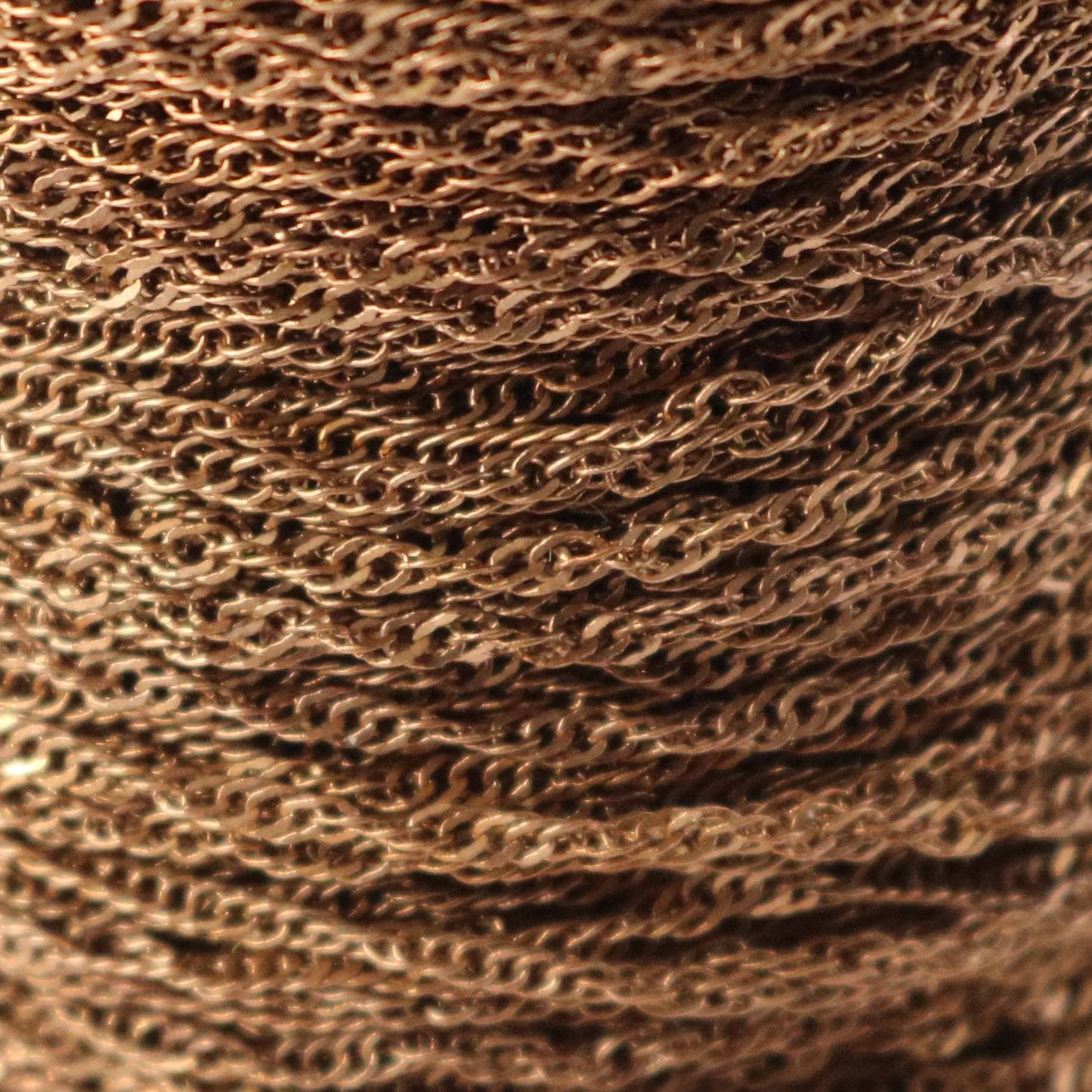 NEWnew 100 ft spool of Antique Copper Plated SOLDERED TWIST Twisted Rope Curb Chain - 1.8mm width Solder link - w Free Jumpring(100 pcs)