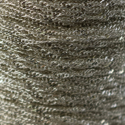 NEWnew 100 ft spool Sterling Silver Plated SOLDERED TWIST Twisted Rope Curb Chain - 1.8mm width Solder link - w Free Jumpring (100 pcs)