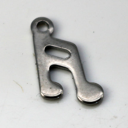 10 pcs Stainless Steel Drop Tags Charms Pendant - Music note charms Drop Tag  - 8x15mm 19gauge 19G (0.9mm Thickness)