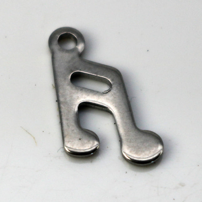 10 pcs Stainless Steel Drop Tags Charms Pendant - Music note charms Drop Tag  - 8x15mm 19gauge 19G (0.9mm Thickness)