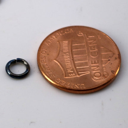 200 pcs of 5mm Jump Rings, Gunmetal Jump Rings Open 5mmx1.0mm 18 Gauge 18G  Link Connector Open Jump O Ring -  10x5mm