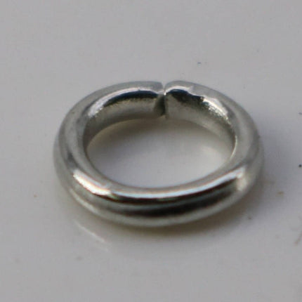 200 pcs of 5mm Jump Rings, Rhodium Plated Jump Rings Open 5mmx1.0mm 18 Gauge 18G  Link Connector Open Jump O Ring -  10x5mm
