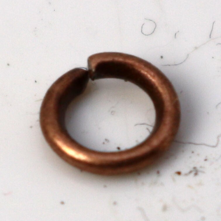 200 pcs of 5mm Jump Rings, Antique Copper Jump Rings Open 5mmx1.0mm 18 Gauge 18G  Link Connector Open Jump O Ring -  10x5mm
