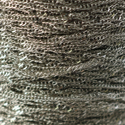 32 feet spool of Rhodium Plated SOLDERED TWIST Twisted Rope Curb Chain - 1.8mm width Solder link - with Free Jumpring (50pcs)