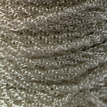 NEWnew 32 ft spool of Sterling Silver Plated SOLDERED ROPE Twisted Curb Chain - 2.0mm width Solder link -with Free Matching Jumpring(50pcs)