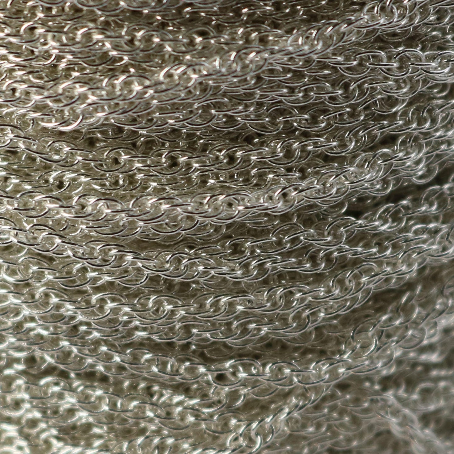 NEWnew 32 ft spool of Sterling Silver Plated SOLDERED ROPE Twisted Curb Chain - 2.0mm width Solder link -with Free Matching Jumpring(50pcs)