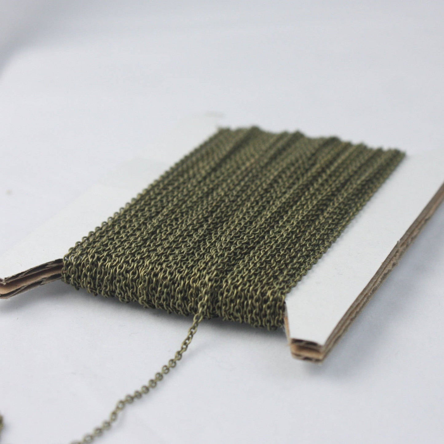 32 feet of Antique Brass Chain Bulk Tiny Round SOLDERED Cable Chain 1.6x1.4mm - Free Jump Rings 50pcs - 1614S