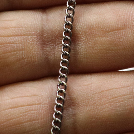 10 feet of Gunmetal Plated SOLDERED FACET sturdy Chunky Curb Chain - 2.7mm width Solder link - with Free Jumpring (10 pcs) - 2.7F