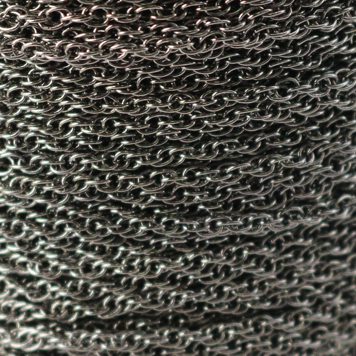 NEWnew 10 feet spool of Gunmetal Plated SOLDERED ROPE Twisted Curb Chain - 2.0mm width Solder link - with Free Matching Jumpring (10 pcs)