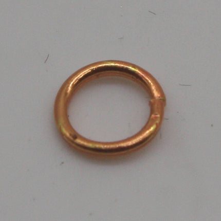 Anti Tarnish FREE Copper Plated - 100 pcs of 5mm 20G 20 Gauge 0.8mm Thick Jump Rings - Jump Ring 5x0.8mm FLAT Cut Bulk Open - AT8x6